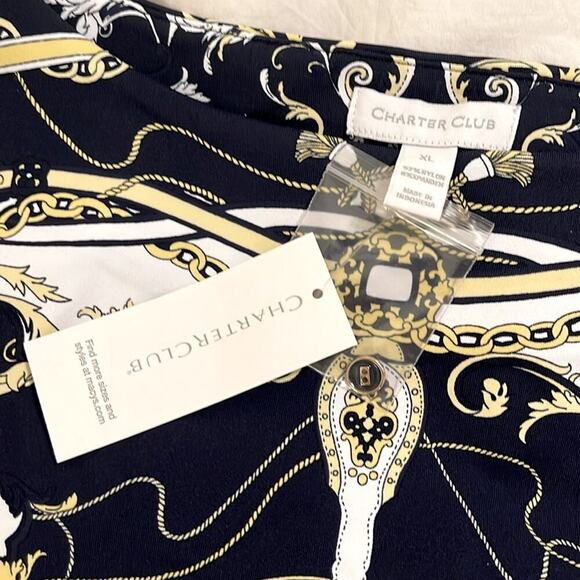 NWT Charter Brand Club Black Gold Chaim Print | Size XL - Picture 8 of 9